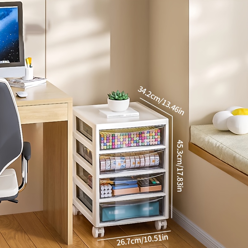 Stationery And Office Supply Stores - Carrello portaoggetti multiuso con cassetti, un
