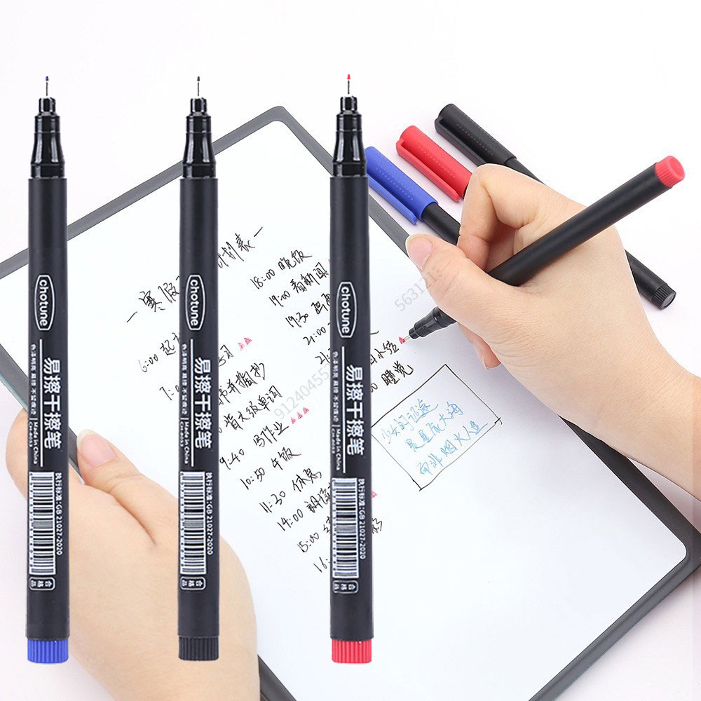 Whiteboard Marker Set - 1/3PCS 0.5 millimetri Cancellabile A Secco