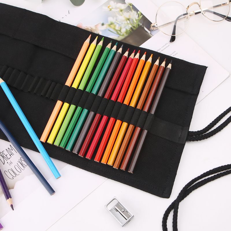 Pen Pouch Roll - Matita scolastica di colore nero per