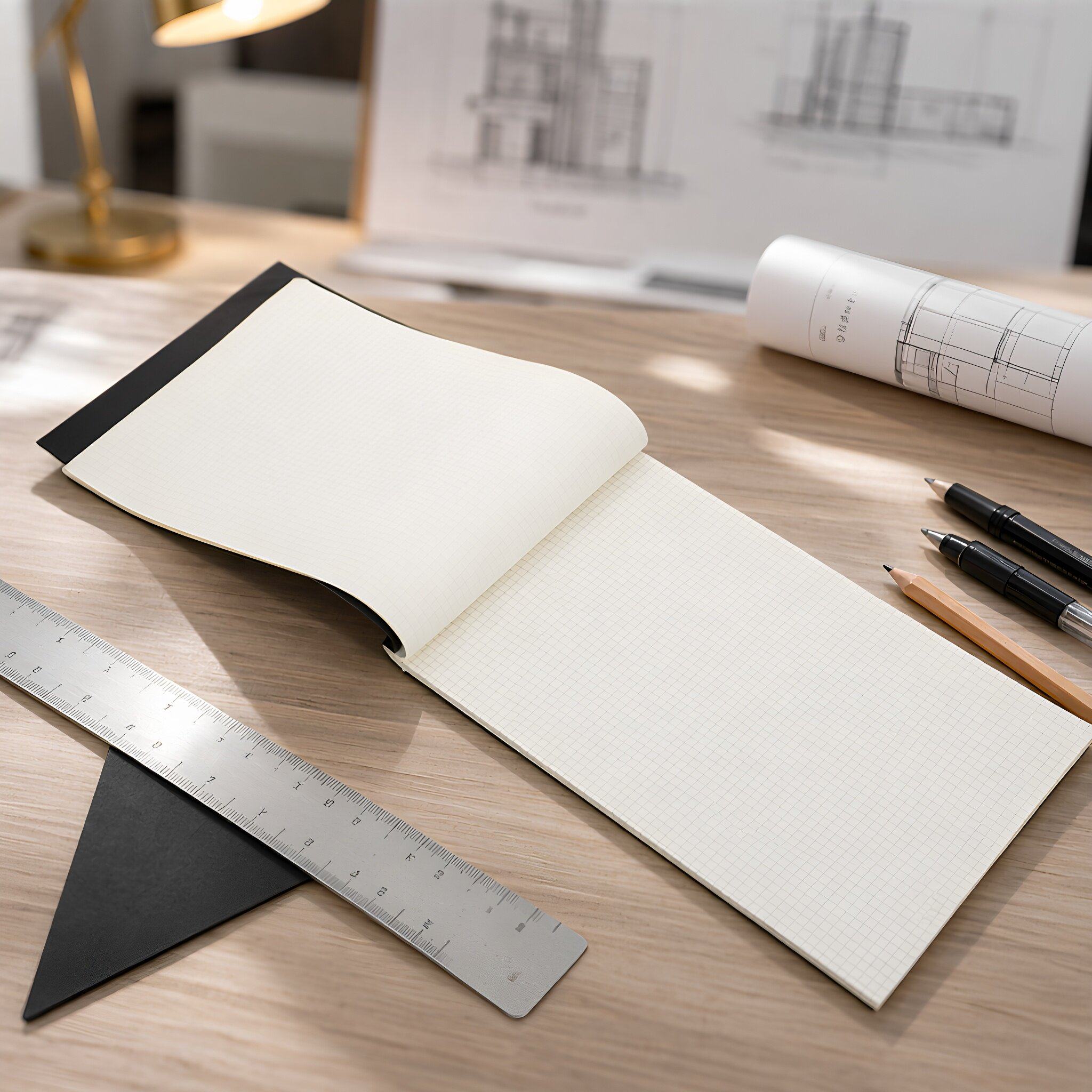 Graph Paper Pad - Blocco di fogli a quadretti, formato