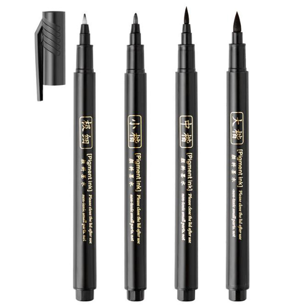 Stationery Warehouse - 4 pezzi Pennello Penna per calligrafia