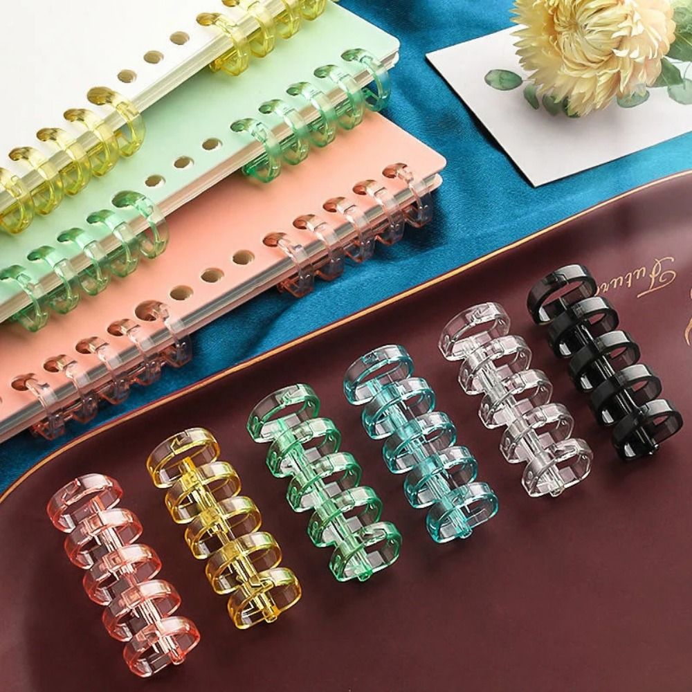 Binding Comb Plastic - 10 pezzi di anelli per rilegatura