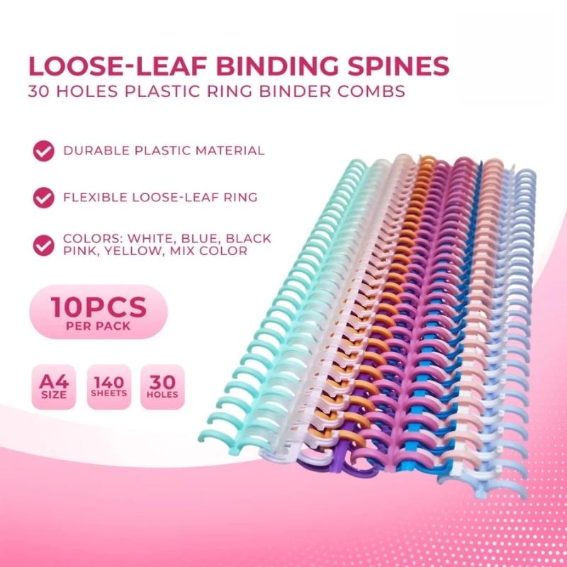 10 anelli in plastica per rile - Binding Comb Plastic recensione e prezzo